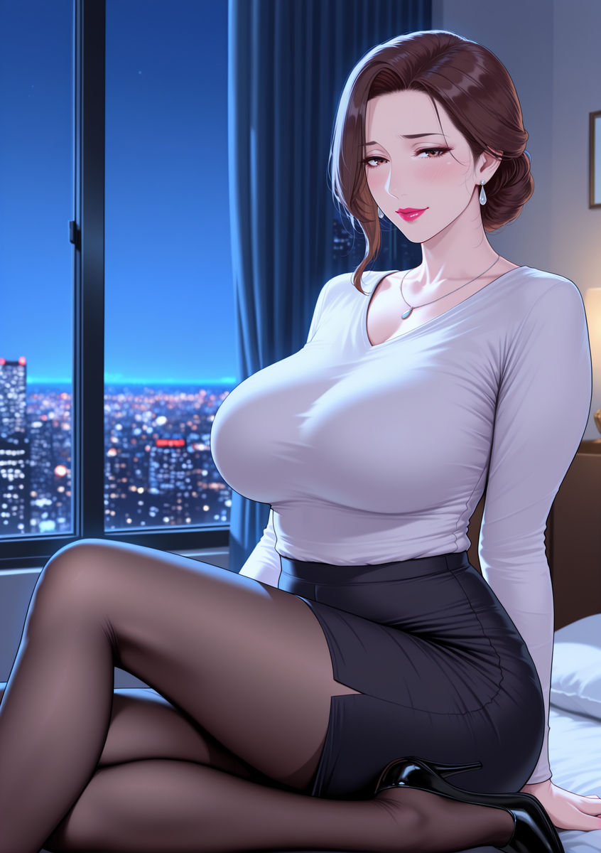 图片[65]-人妻若隐若现的性感内衣-pixiv插画-作品交流服务