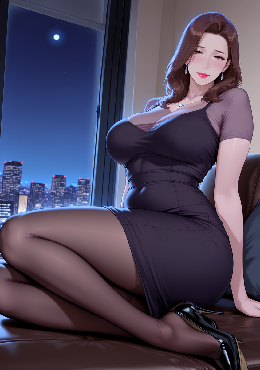 图片[7]-人妻若隐若现的性感内衣-pixiv插画-作品交流服务