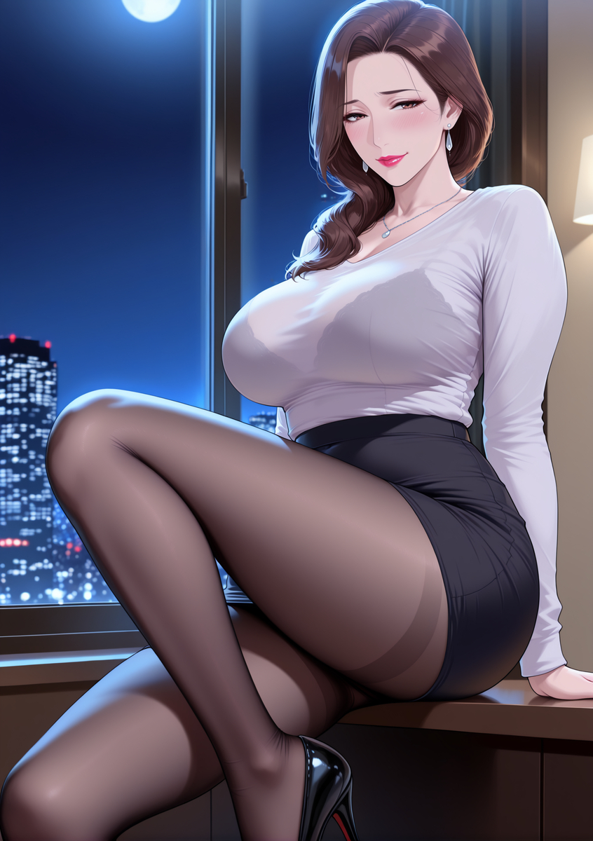 图片[9]-人妻若隐若现的性感内衣-pixiv插画-作品交流服务