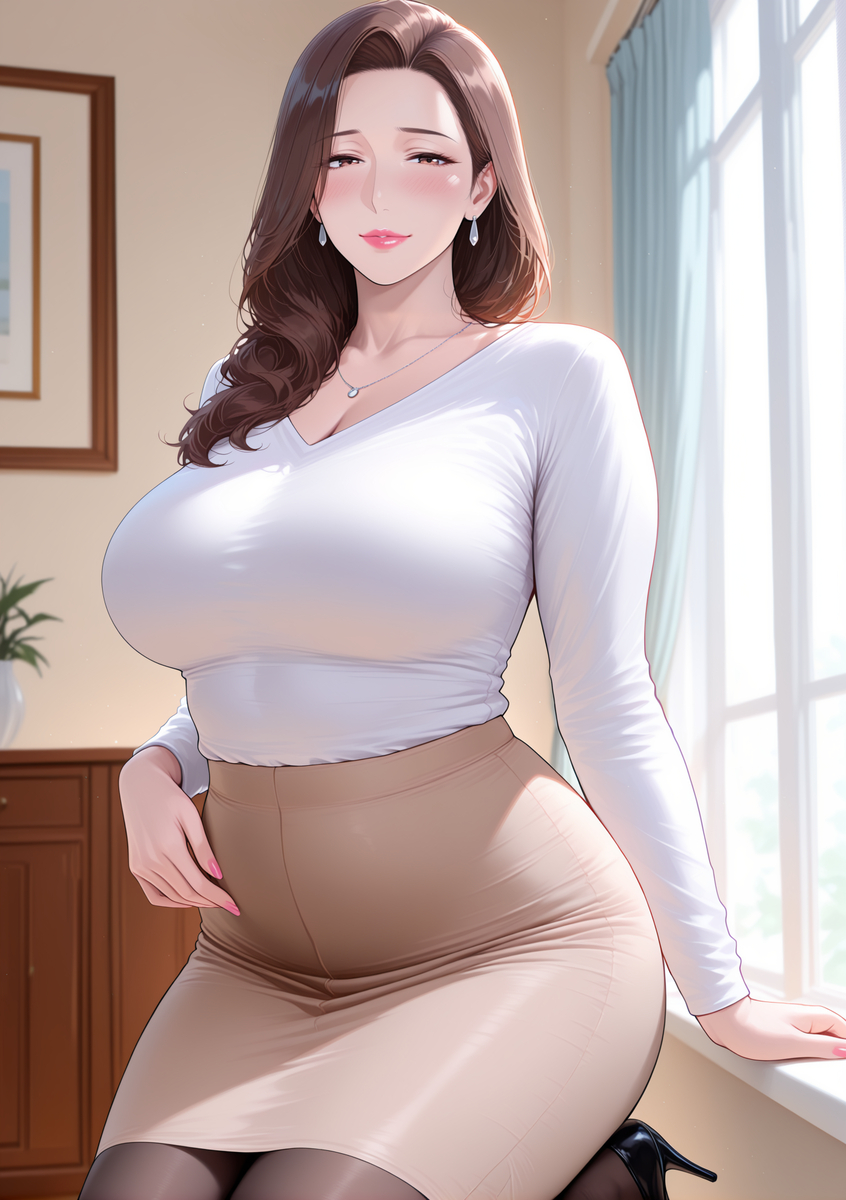 图片[5]-性感人妻的长裙-pixiv插画-作品交流服务