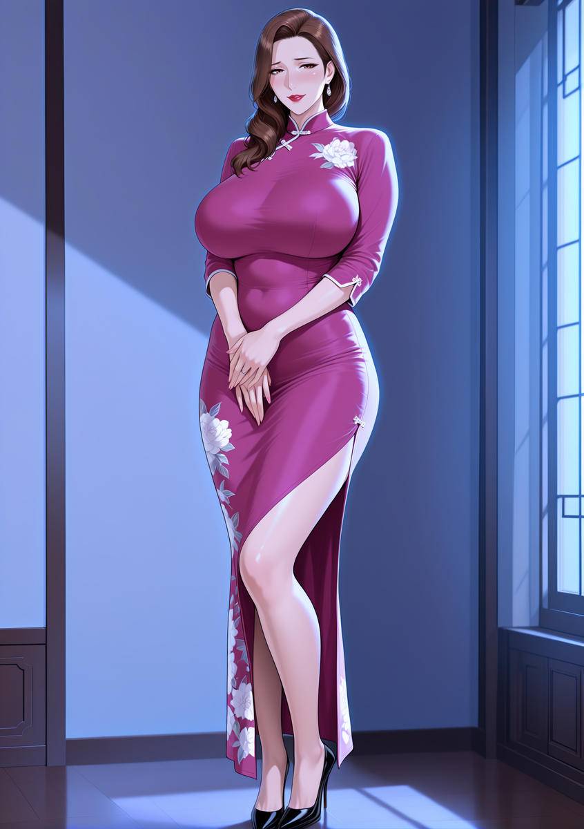 图片[21]-旗袍下的淫荡玉体骚妈-pixiv插画-作品交流服务