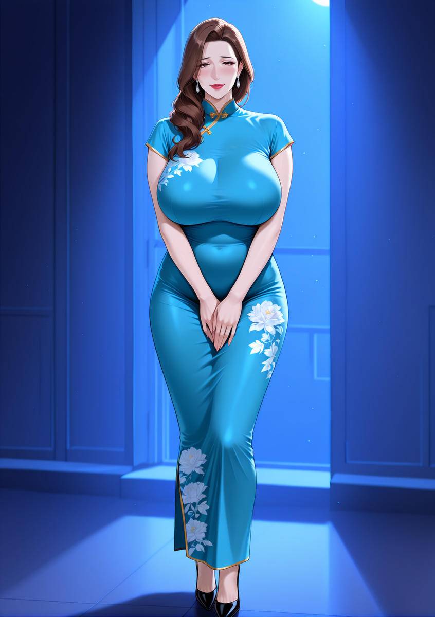 图片[22]-旗袍下的淫荡玉体骚妈-pixiv插画-作品交流服务