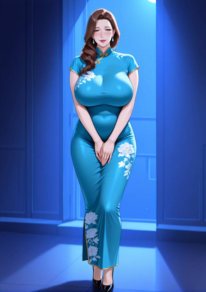 图片[22]-旗袍下的淫荡玉体骚妈-pixiv插画-作品交流服务