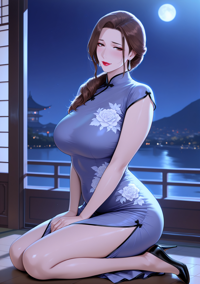 图片[6]-旗袍下的淫荡玉体骚妈-pixiv插画-作品交流服务