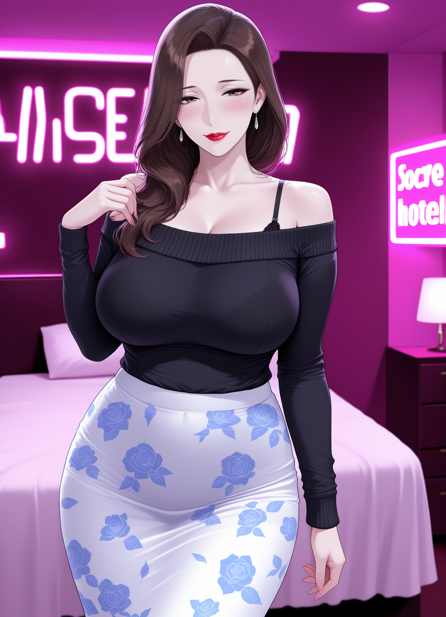 图片[11]-情趣酒店里的不伦之恋：（第一章）性感穿搭的骚妈-pixiv插画-作品交流服务