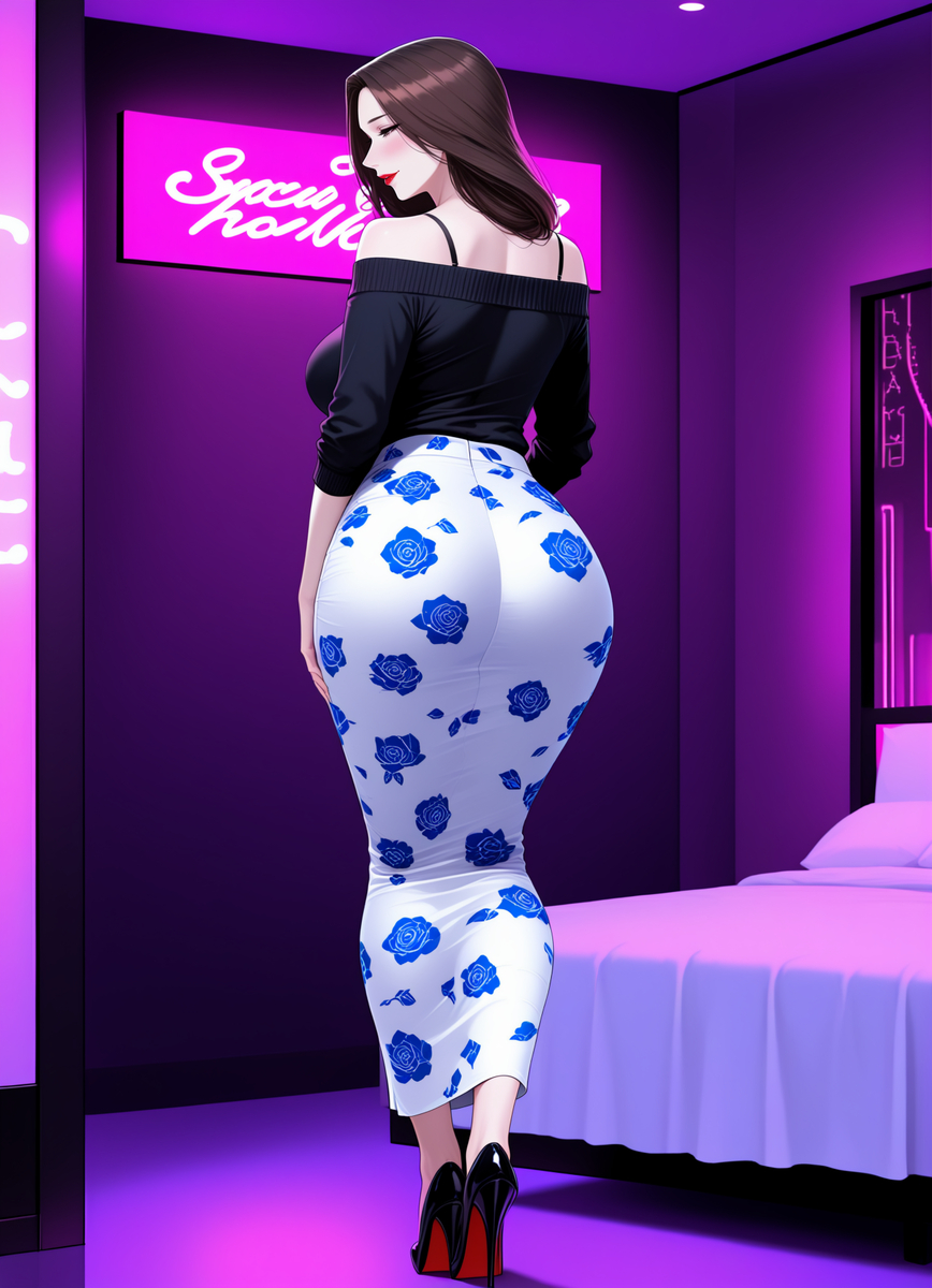 图片[19]-情趣酒店里的不伦之恋：（第一章）性感穿搭的骚妈-pixiv插画-作品交流服务