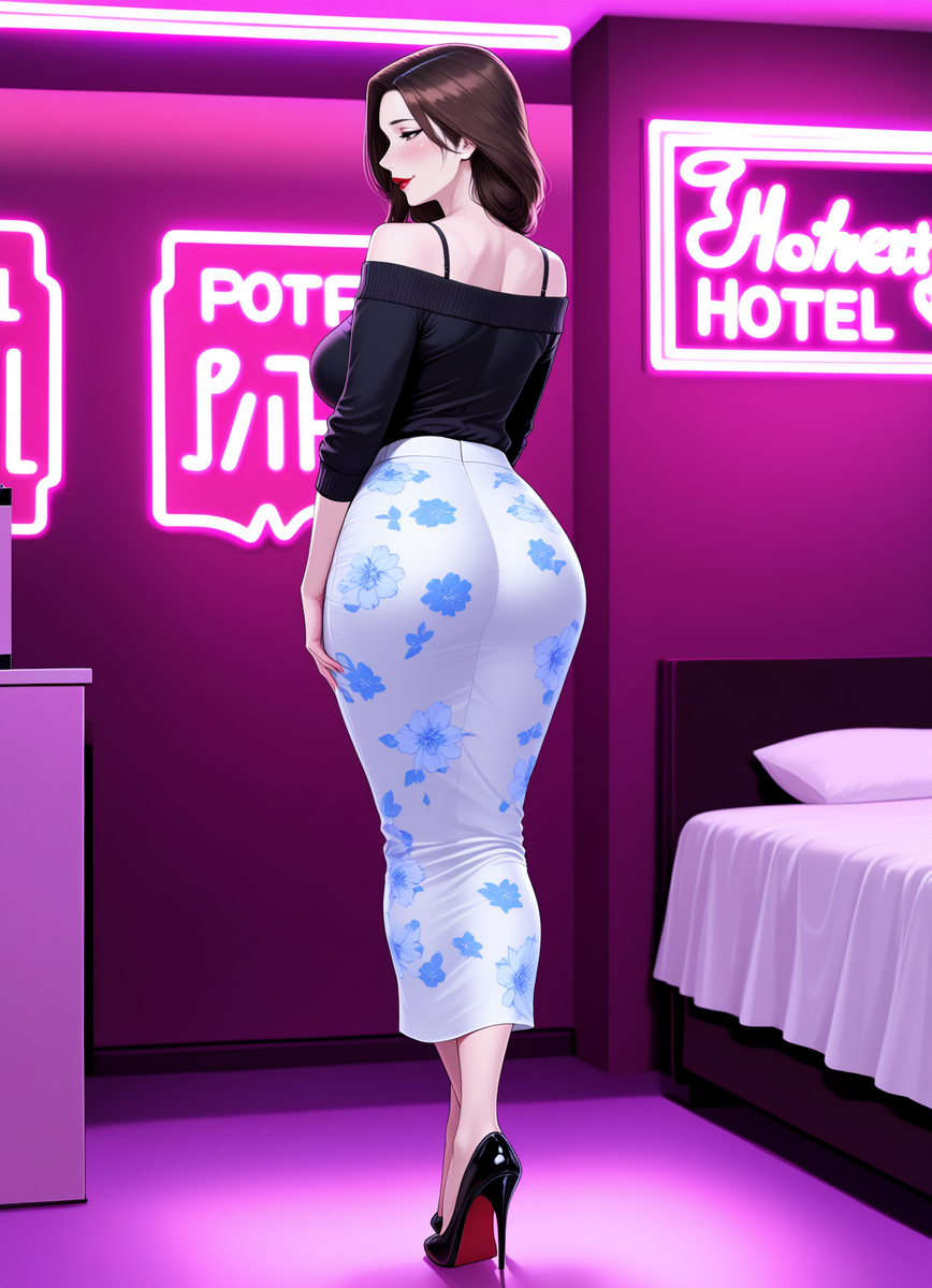 图片[21]-情趣酒店里的不伦之恋：（第一章）性感穿搭的骚妈-pixiv插画-作品交流服务