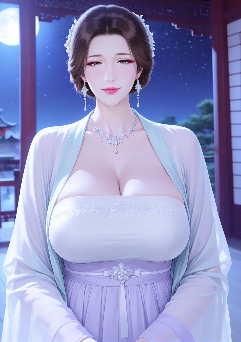 汉服人妻-pixiv插画-作品交流服务