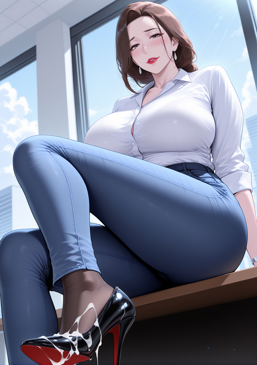 图片[10]-OL骚妈给你盯射，裤里丝奖励-pixiv插画-作品交流服务