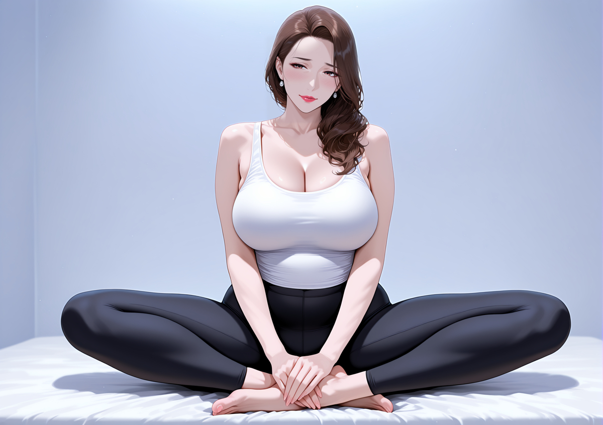 做瑜伽的骚妈-pixiv插画-作品交流服务