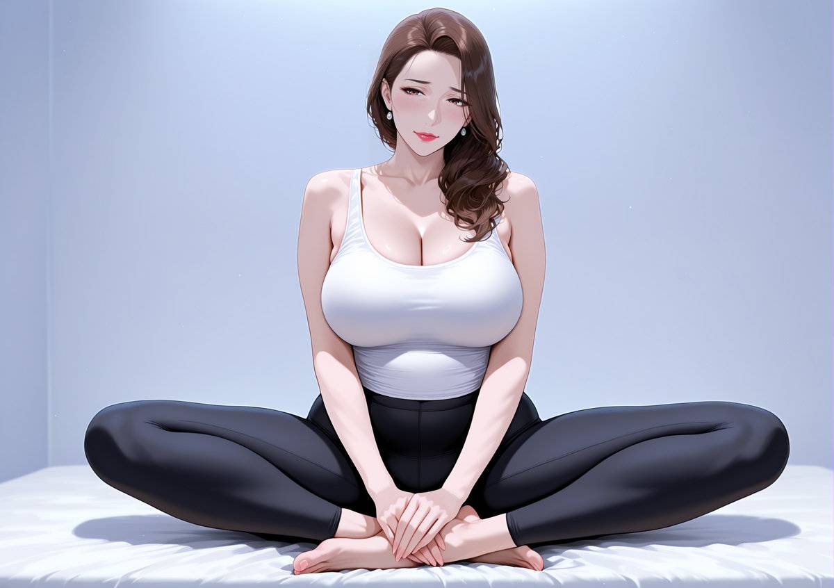 做瑜伽的骚妈-pixiv插画-作品交流服务