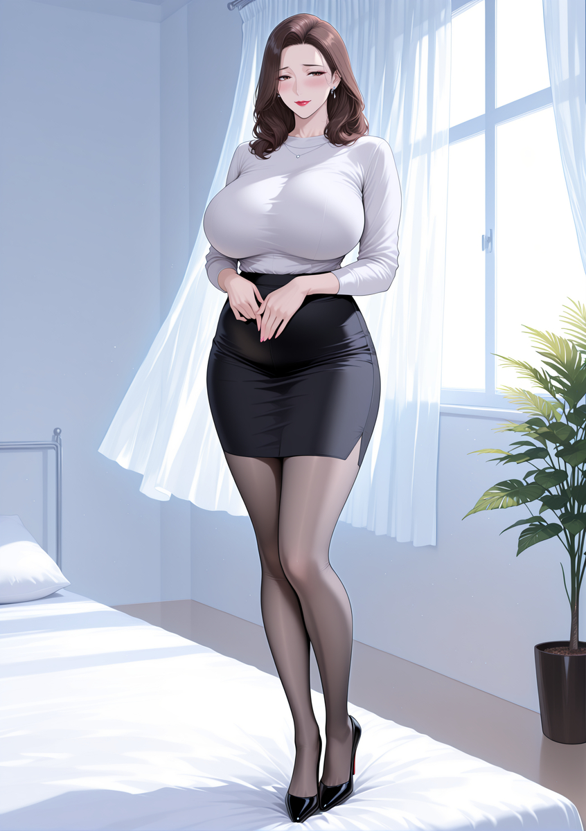 图片[22]-性感灰丝骚妈-pixiv插画-作品交流服务