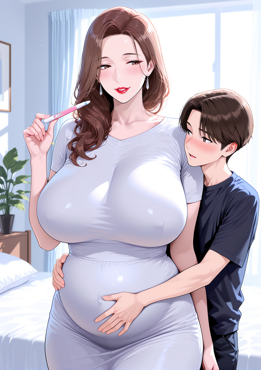 图片[13]-欢愉过后，骚妈怀上了儿子的种-pixiv插画-作品交流服务