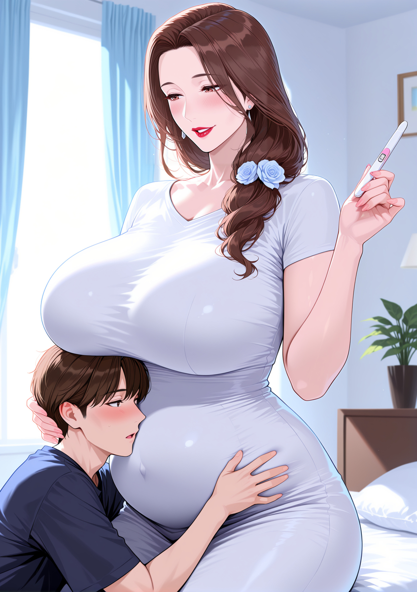 图片[15]-欢愉过后，骚妈怀上了儿子的种-pixiv插画-作品交流服务