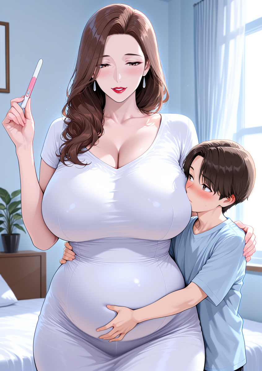 图片[8]-欢愉过后，骚妈怀上了儿子的种-pixiv插画-作品交流服务