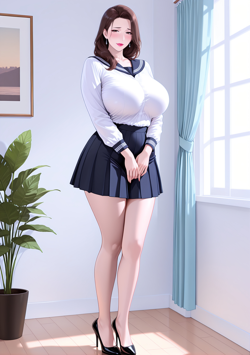 为你穿上jk的骚妈-pixiv插画-作品交流服务