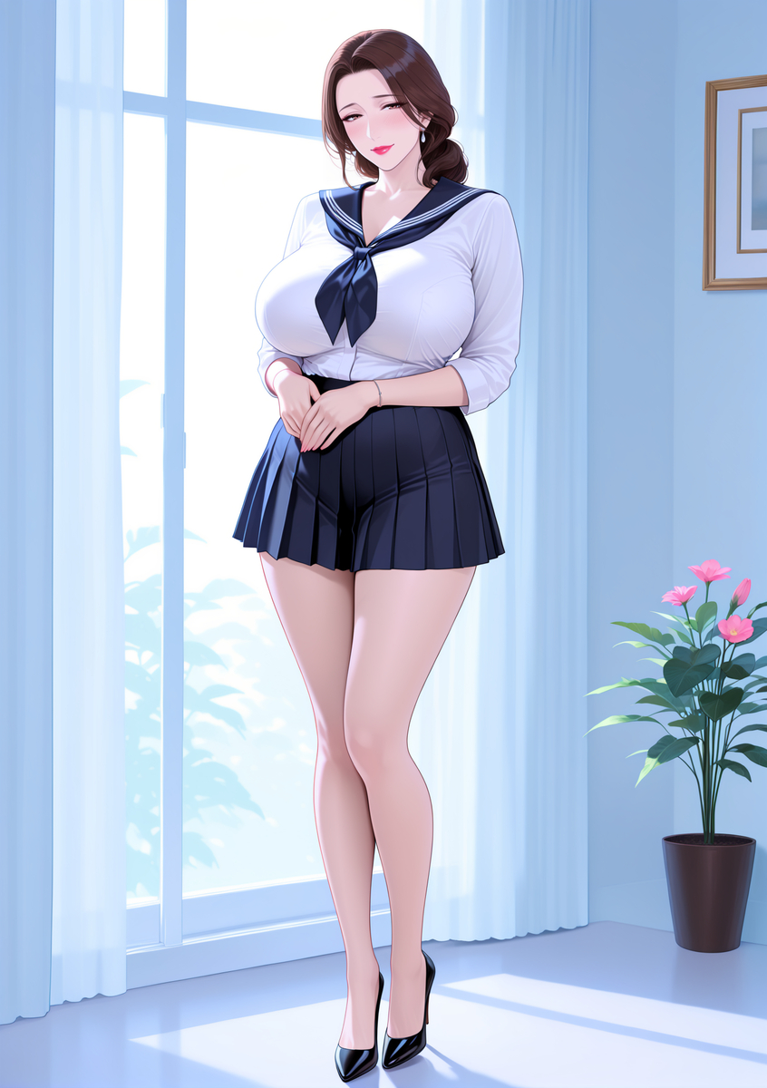 为你穿上jk的骚妈-pixiv插画-作品交流服务