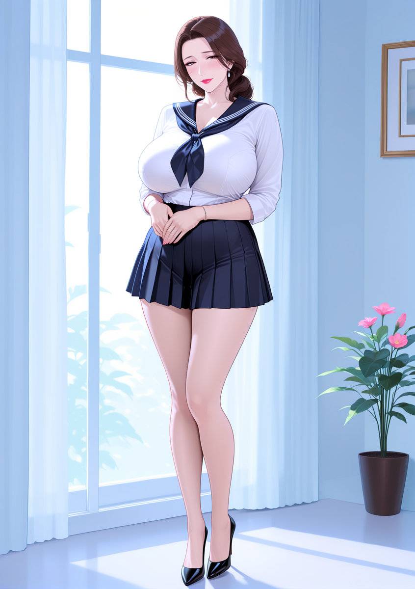 为你穿上jk的骚妈-pixiv插画-作品交流服务