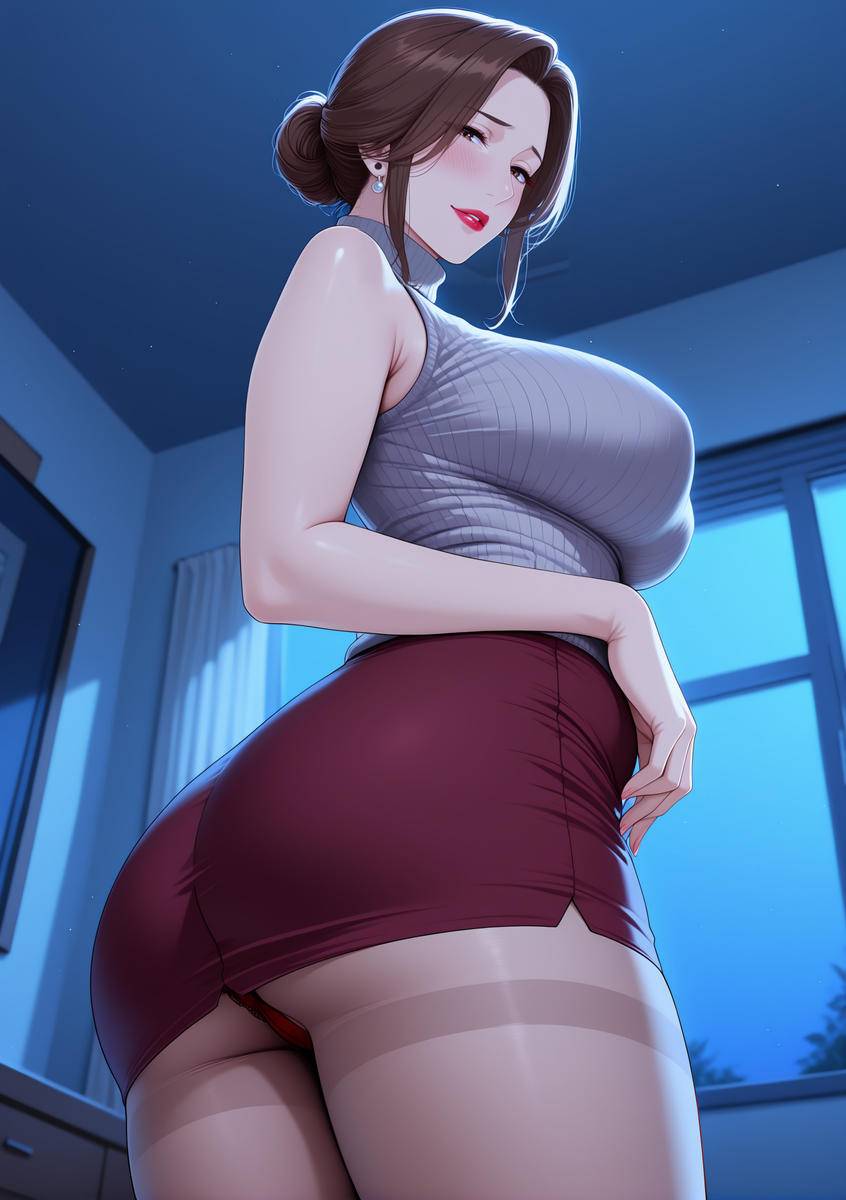 图片[20]-淫荡女王骚妈の第一弹：裙底里的蕾丝骚内-pixiv插画-作品交流服务