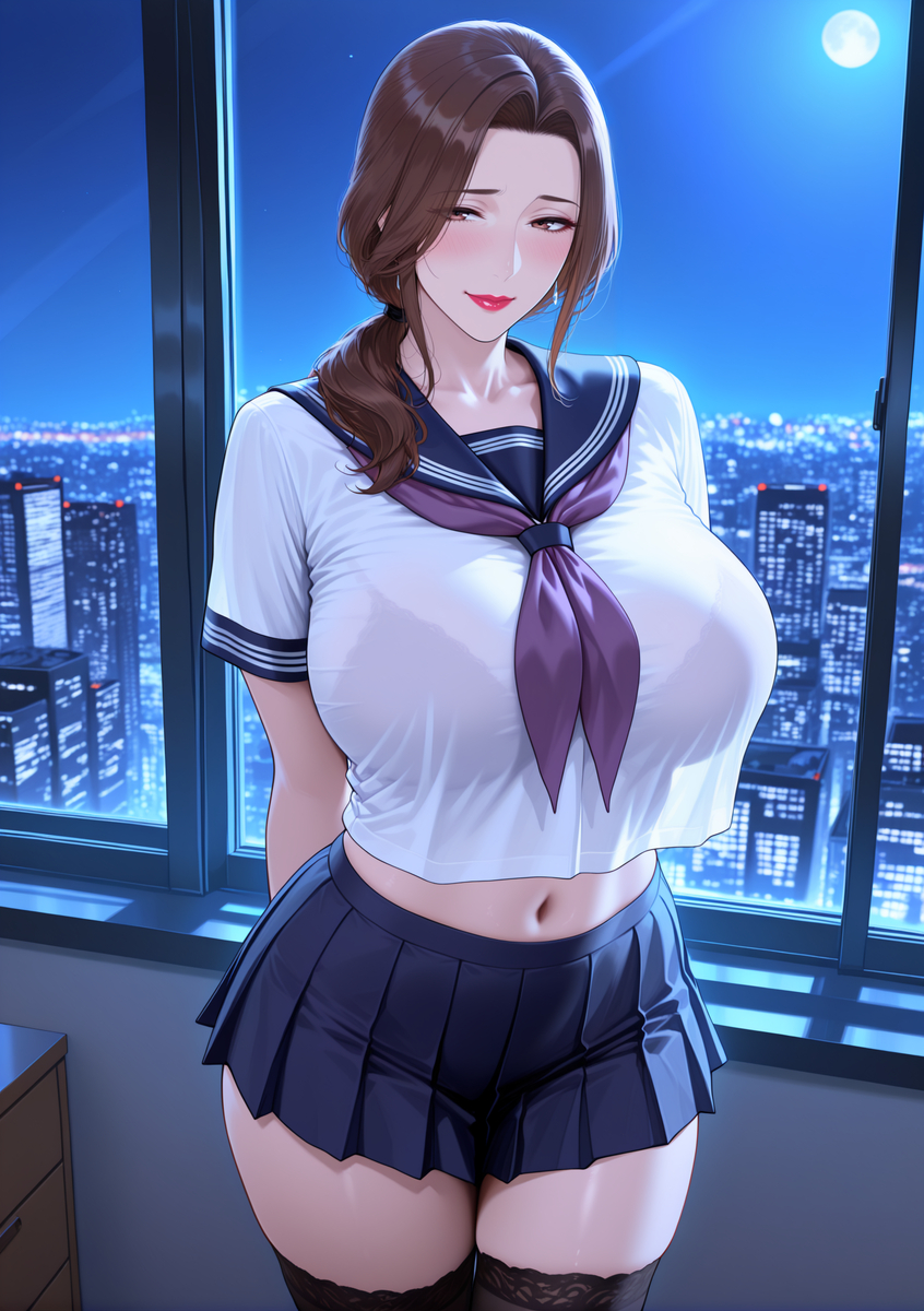 图片[11]-化身学妹的人妻①-pixiv插画-作品交流服务