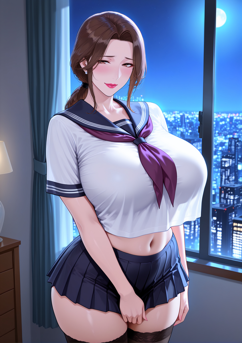 图片[17]-化身学妹的人妻①-pixiv插画-作品交流服务