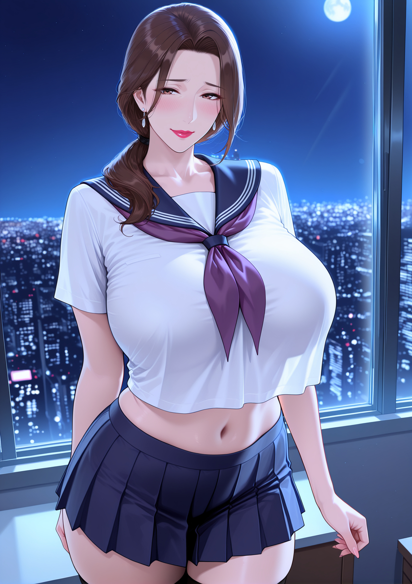 图片[18]-化身学妹的人妻①-pixiv插画-作品交流服务