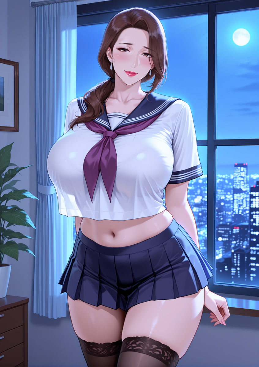 图片[19]-化身学妹的人妻①-pixiv插画-作品交流服务