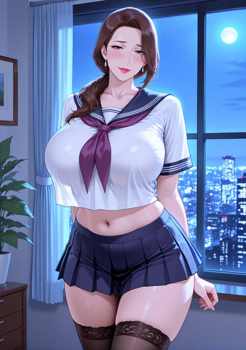 图片[19]-化身学妹的人妻①-pixiv插画-作品交流服务