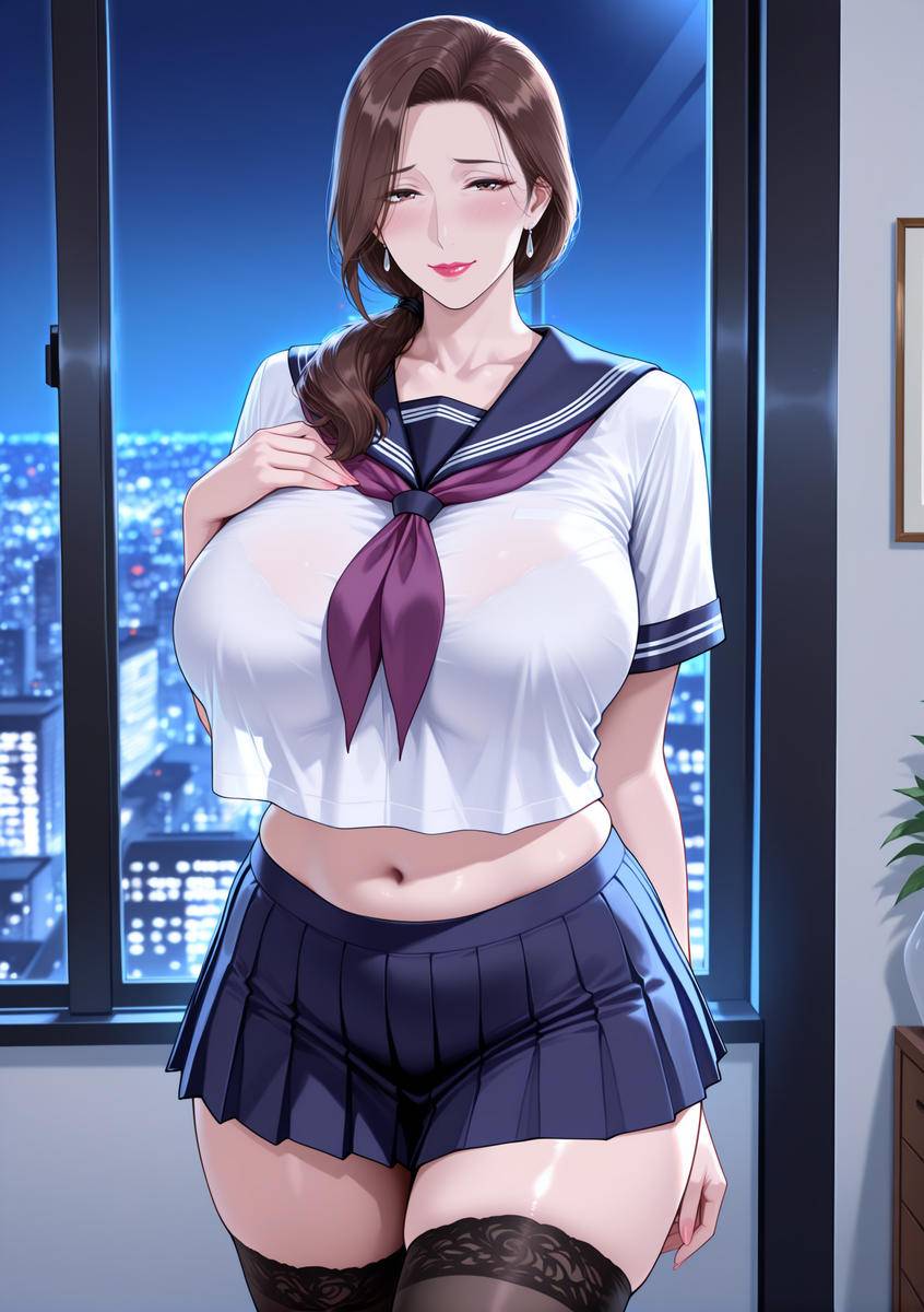 图片[24]-化身学妹的人妻①-pixiv插画-作品交流服务