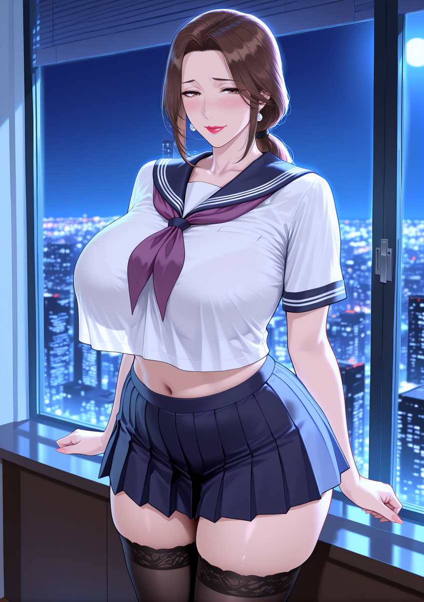 图片[27]-化身学妹的人妻①-pixiv插画-作品交流服务