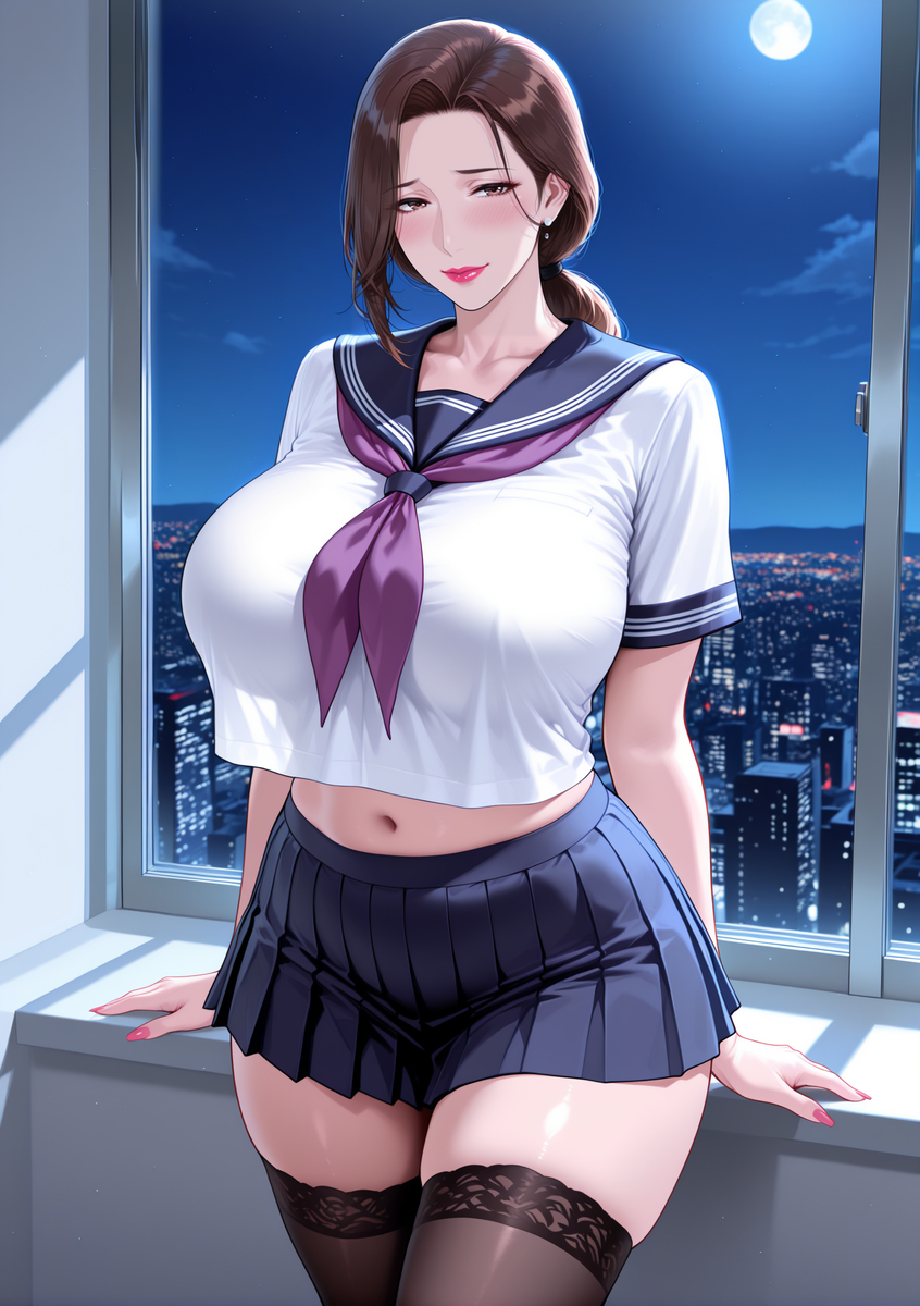 图片[33]-化身学妹的人妻①-pixiv插画-作品交流服务