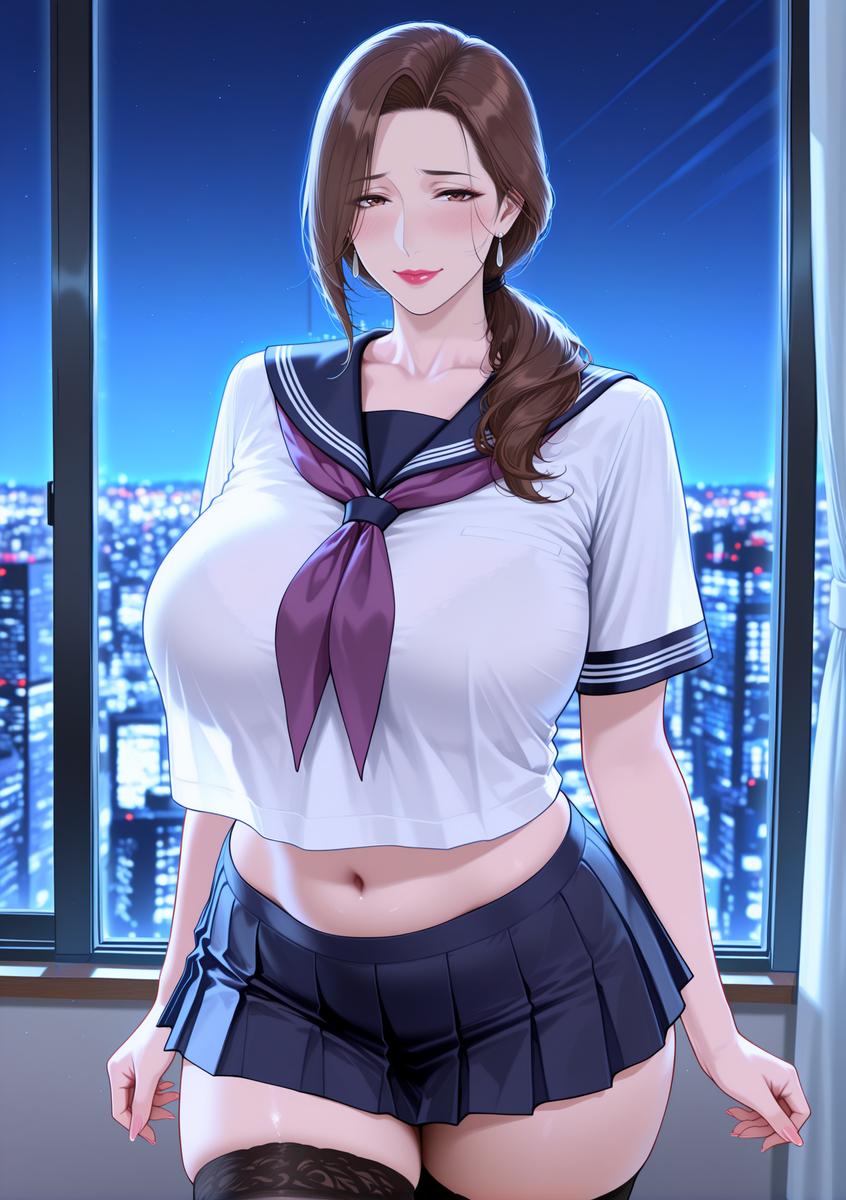 图片[42]-化身学妹的人妻①-pixiv插画-作品交流服务