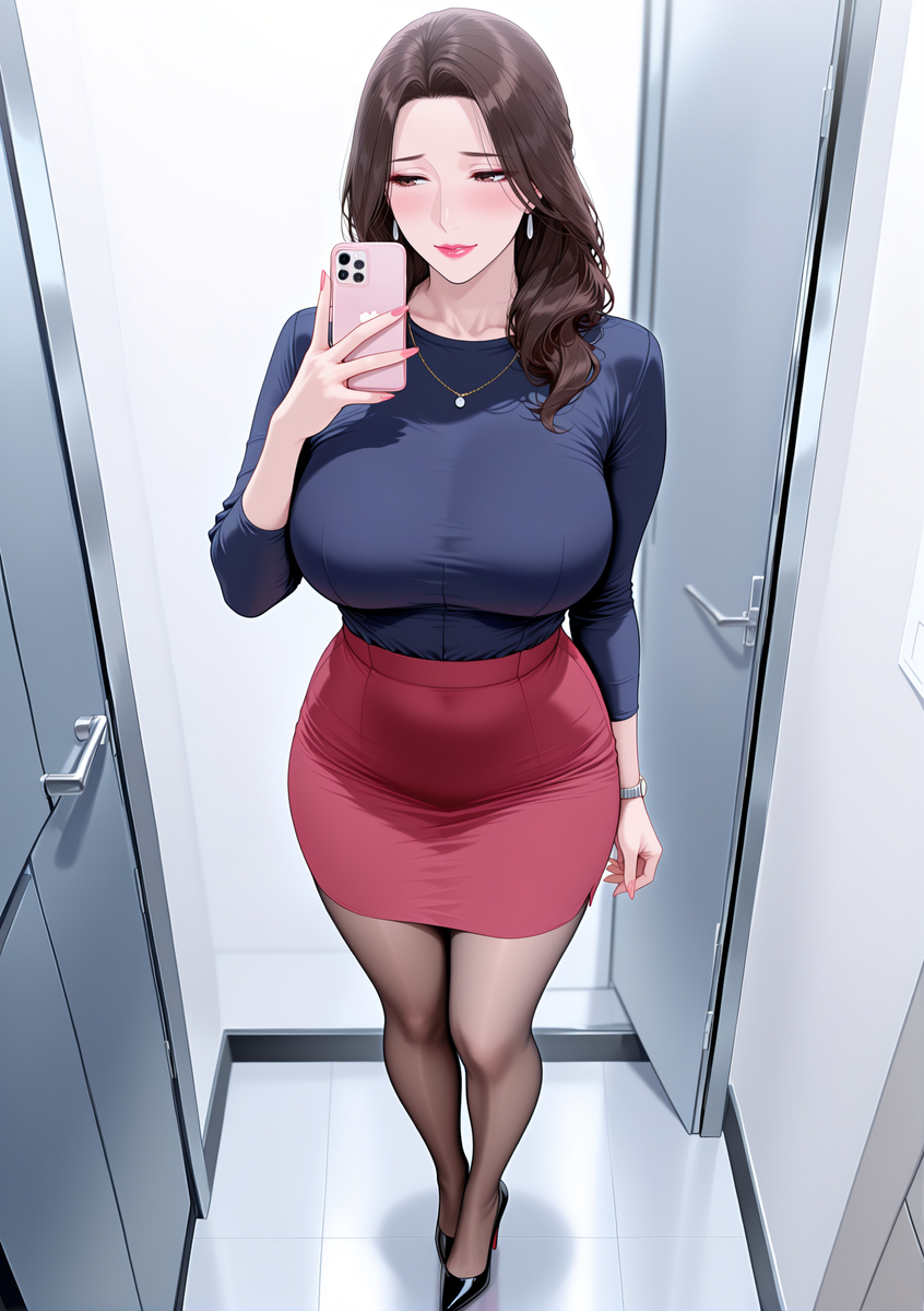 图片[20]-OL骚妈的ootd自拍-pixiv插画-作品交流服务