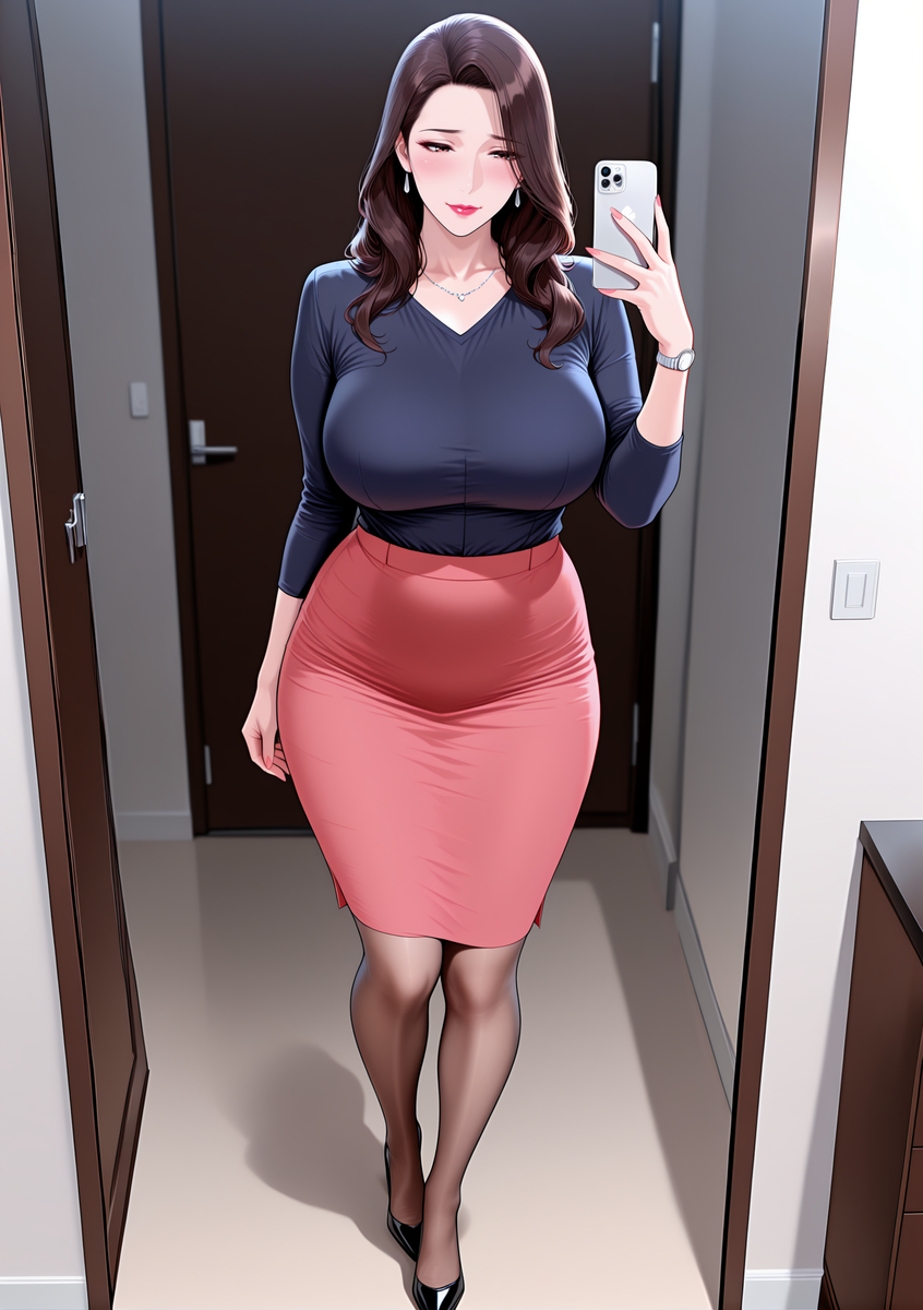 图片[6]-OL骚妈的ootd自拍-pixiv插画-作品交流服务