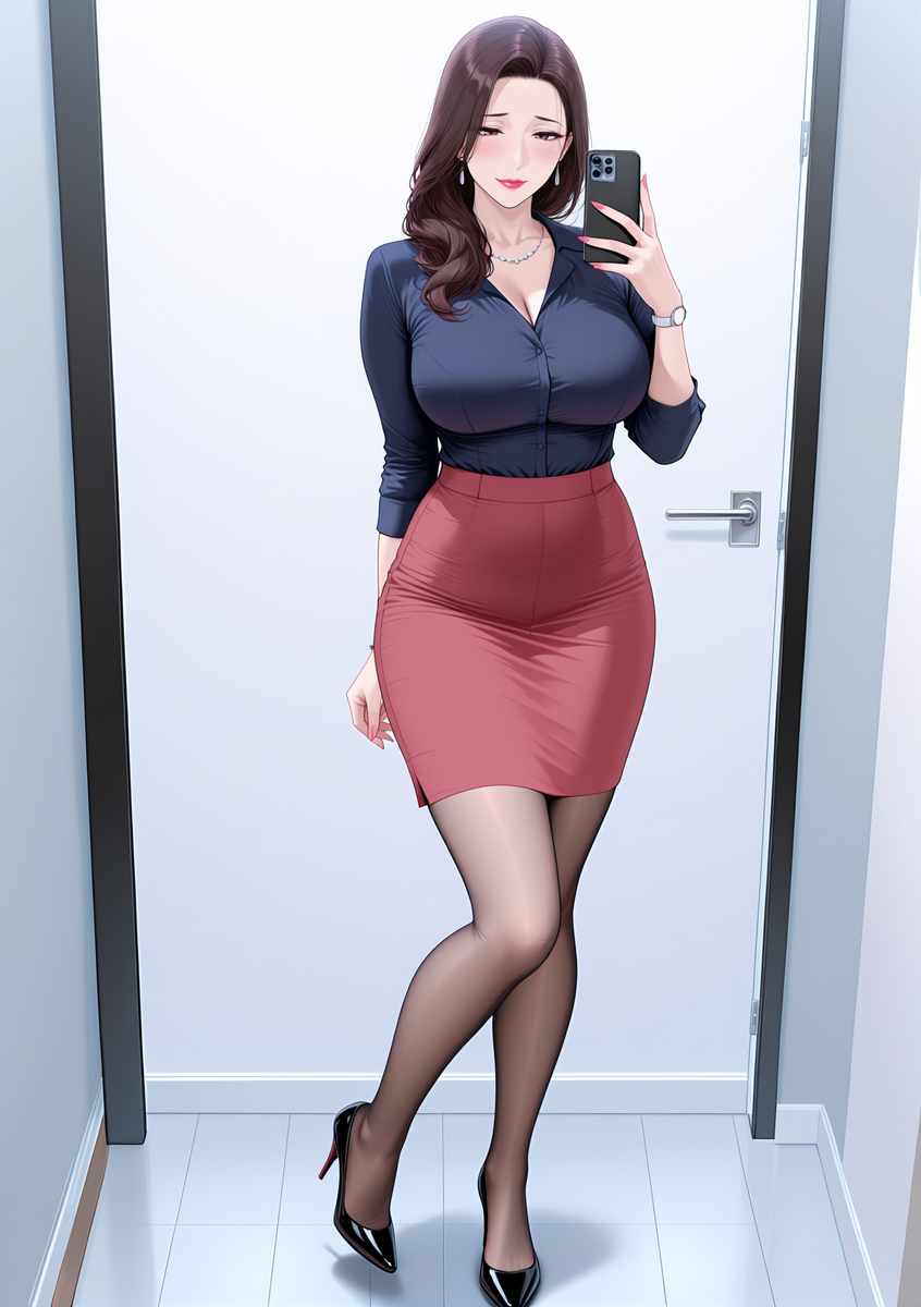 图片[7]-OL骚妈的ootd自拍-pixiv插画-作品交流服务