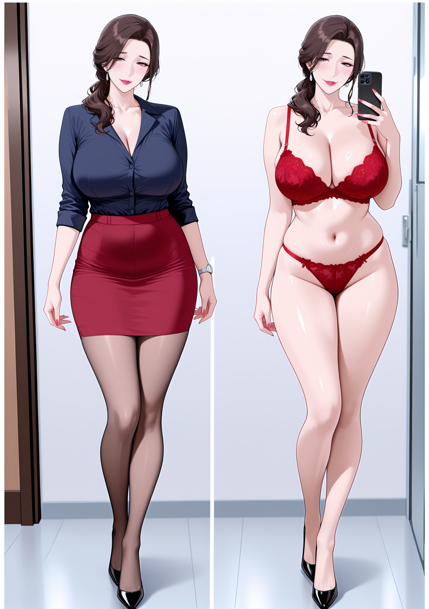 反差の骚妈-pixiv插画-作品交流服务