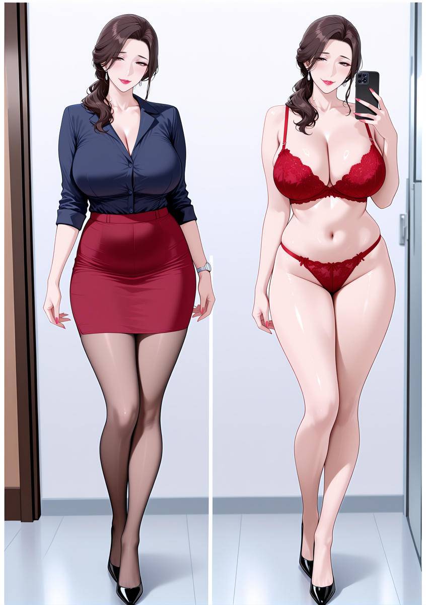 反差の骚妈-pixiv插画-作品交流服务