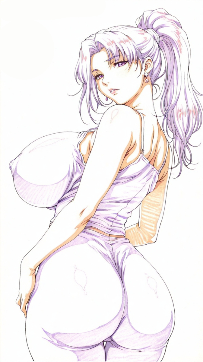 彩铅线稿风（熟女篇）-pixiv插画-作品交流服务