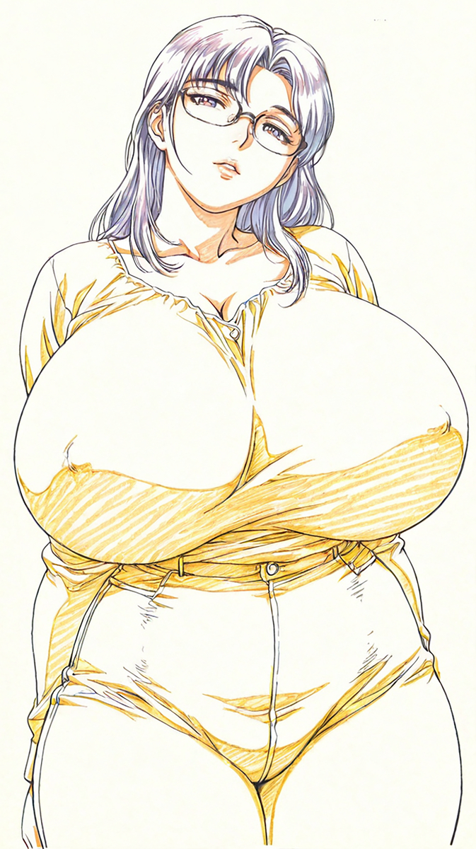 彩铅线稿风（熟女篇）-pixiv插画-作品交流服务