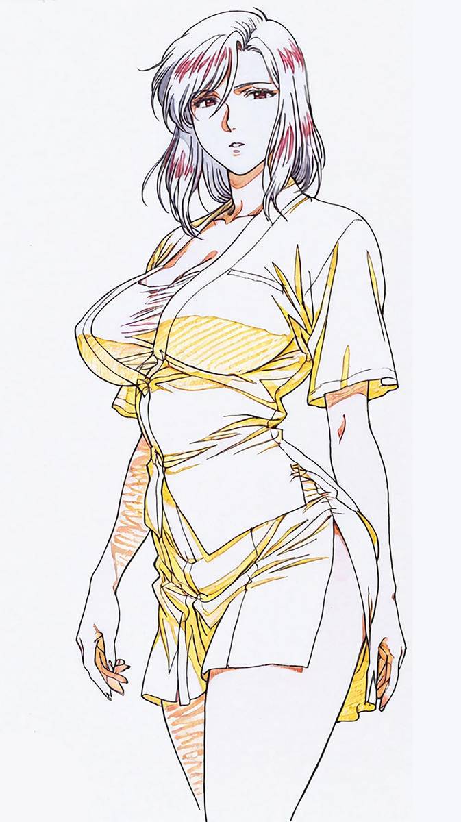 图片[5]-彩铅线稿风（熟女篇）-pixiv插画-作品交流服务
