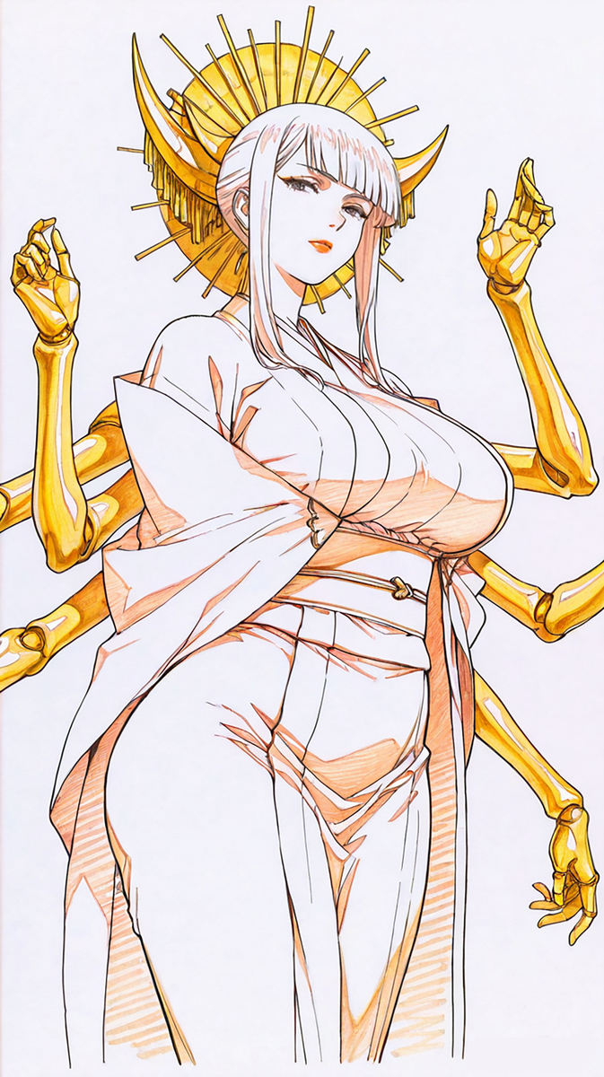 图片[7]-彩铅线稿风（御姐篇）-pixiv插画-作品交流服务