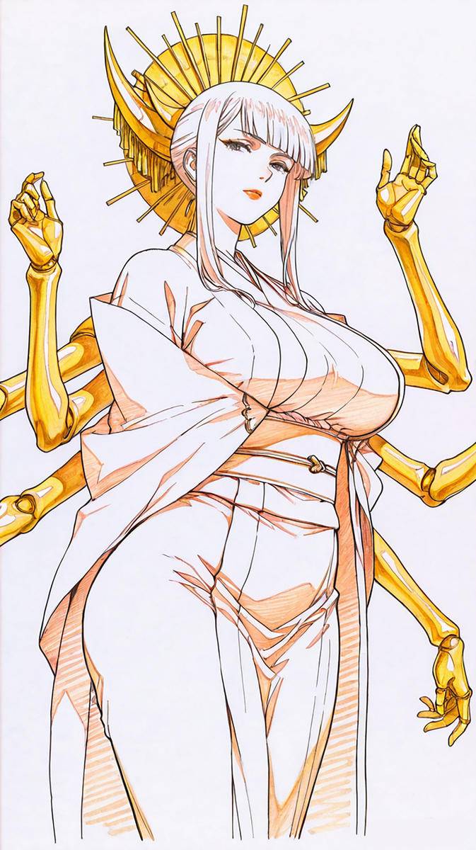 图片[7]-彩铅线稿风（御姐篇）-pixiv插画-作品交流服务