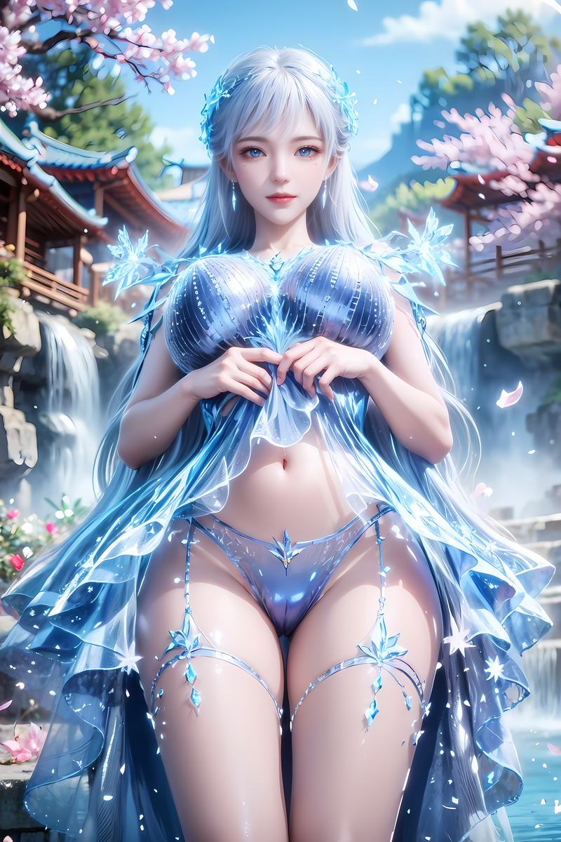 雪女-pixiv插画-作品交流服务