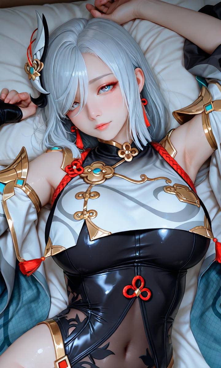Shenhe (*´꒳`*)-pixiv插画-作品交流服务