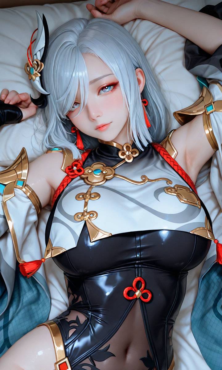 Shenhe (*´꒳`*)-pixiv插画-作品交流服务