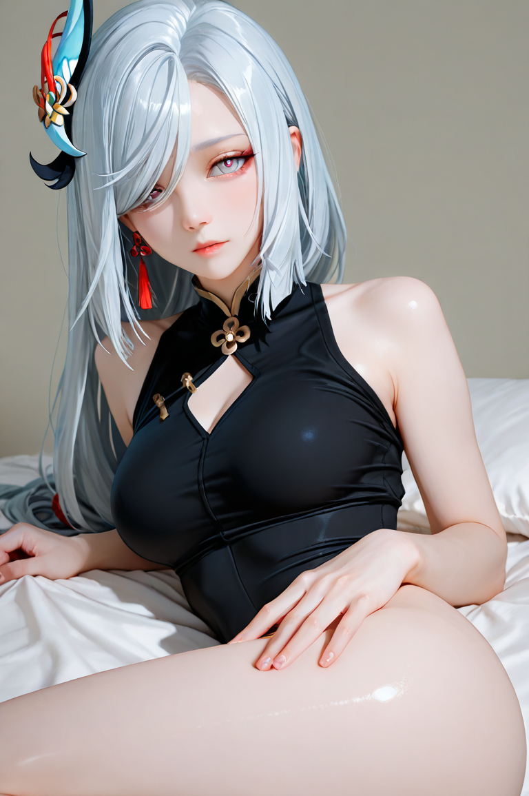 Shenhe (*´꒳`*)-pixiv插画-作品交流服务