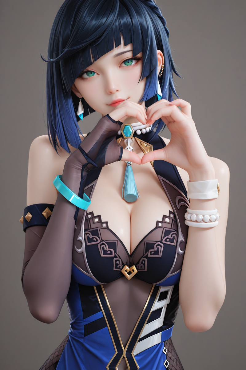 Yelan (too cute..) (つ♡∀♡)つ (≧◡≦)-pixiv插画-作品交流服务