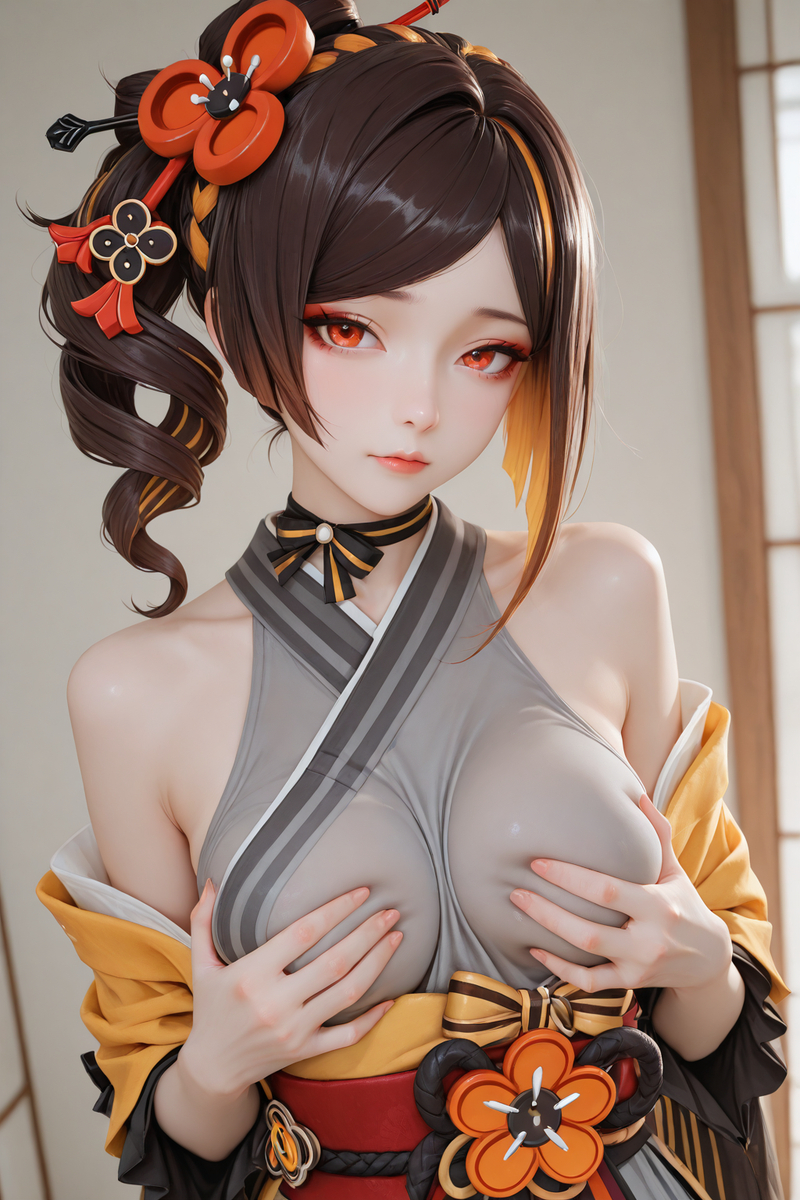 Chiori (人´∀｀)-pixiv插画-作品交流服务