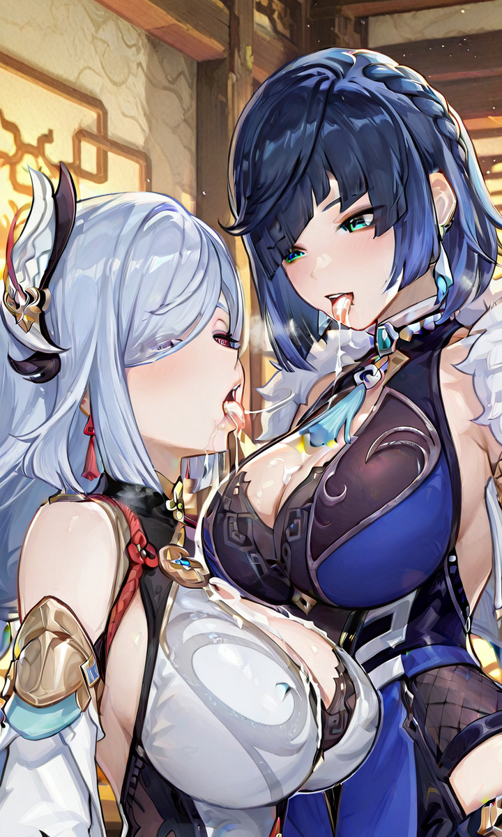 Yelan and Shenhe-pixiv插画-作品交流服务