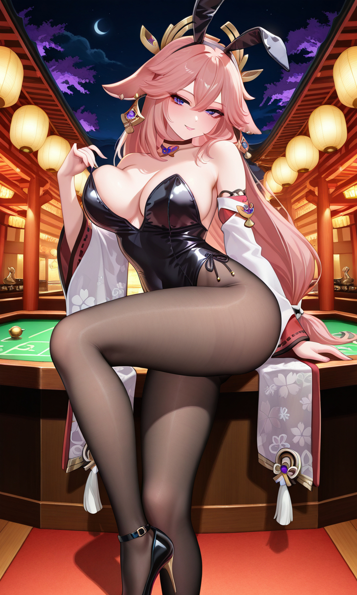 Yae miko-pixiv插画-作品交流服务